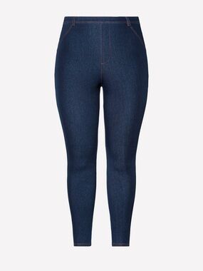 NEW Fabletics Dark Indigo High-Rise Stretch Jeggings